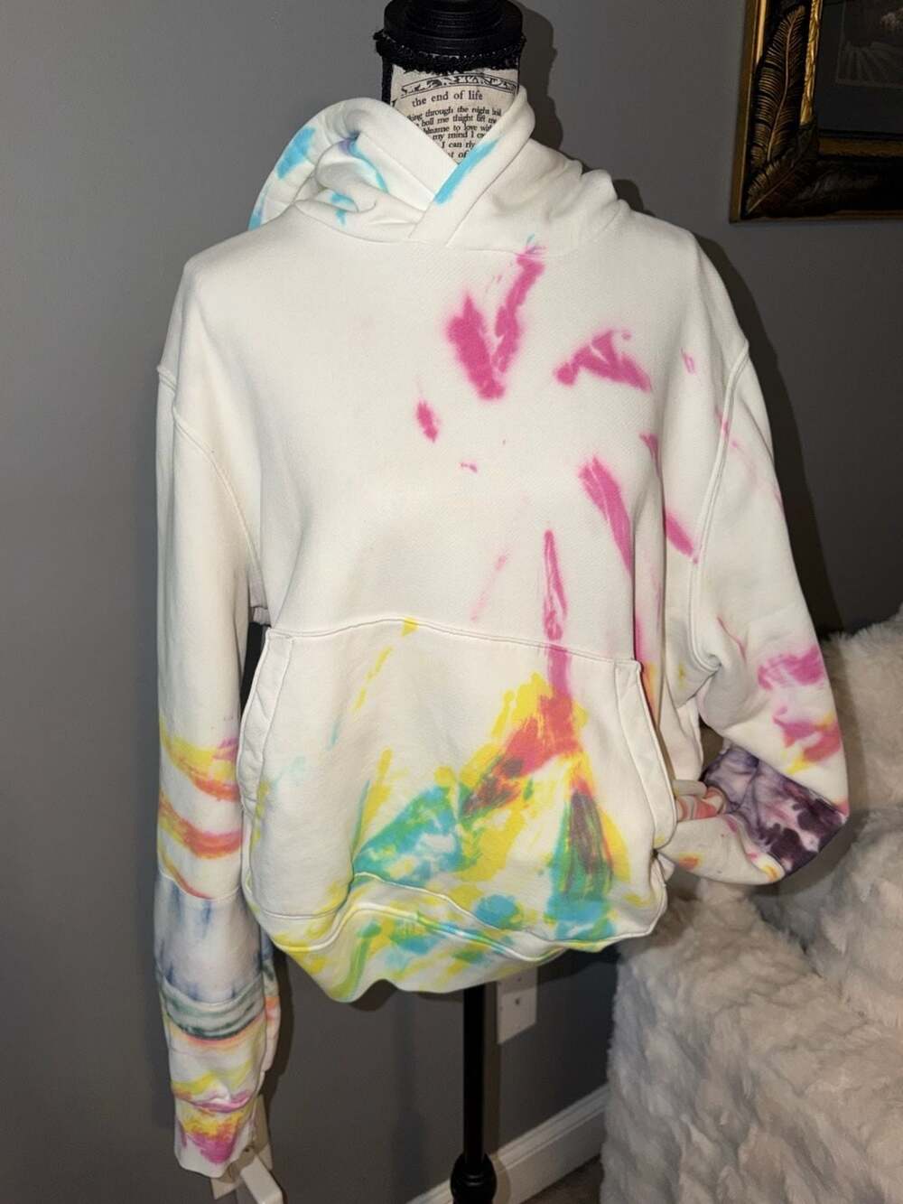 Amiri Tie-Dye Pullover Hoodie Size Medium